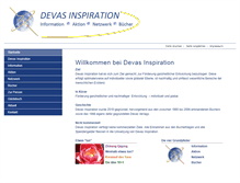 Tablet Screenshot of devasinspiration.ch